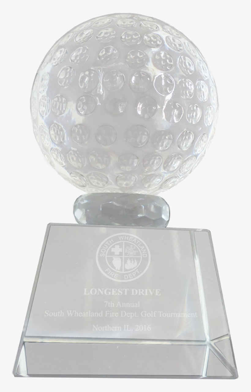 Golfonline Crystal Golf Ball Trophy, transparent png