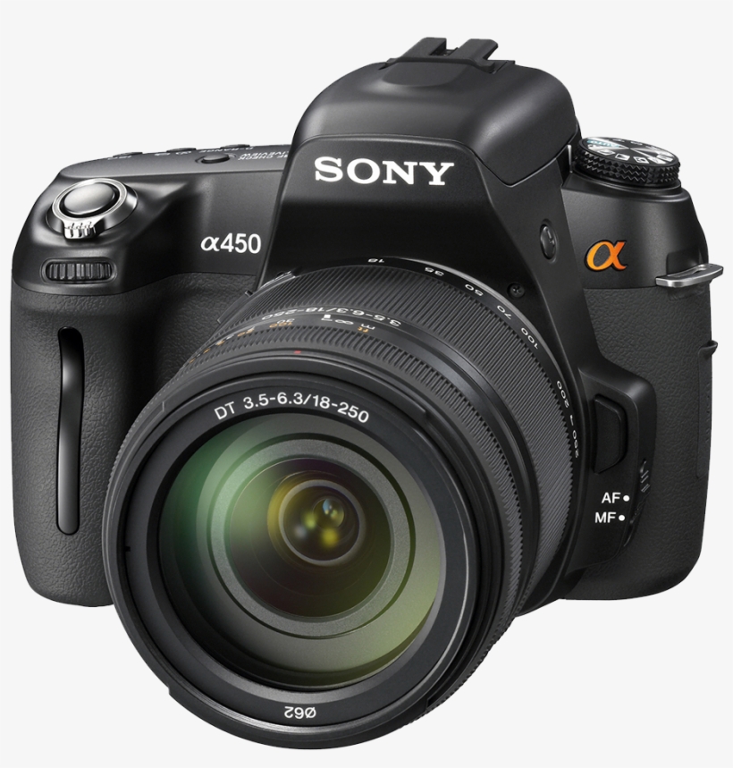 Digital Slr Camera Png Image - Sony A Dslr-a450l - Digital Camera - Slr, transparent png