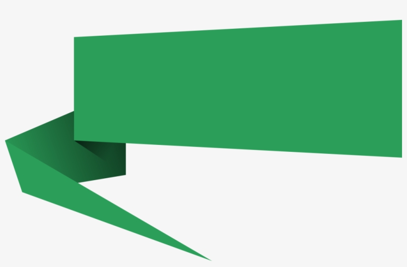Origami Speech Banner - Banner Png, transparent png