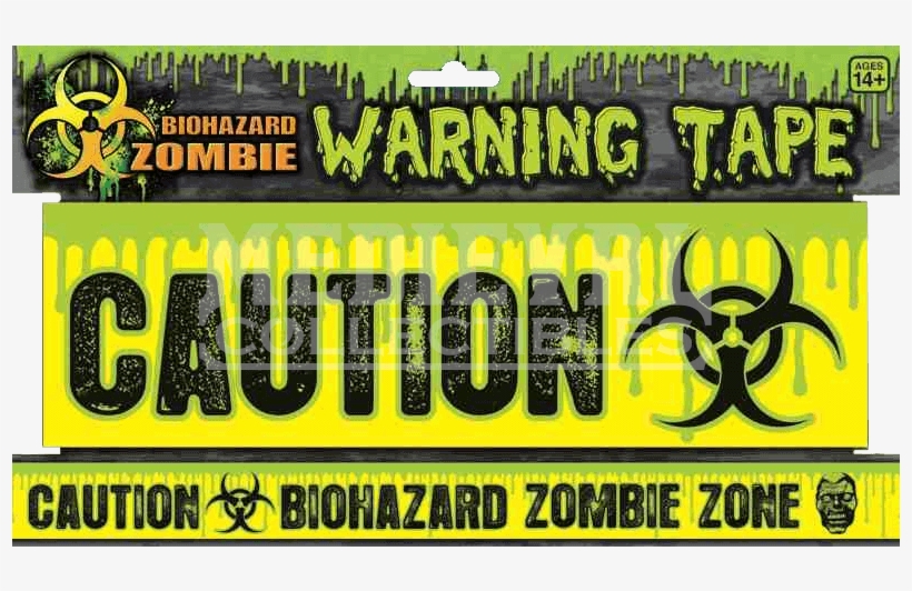 Biohazard Zombie Warning Tape - Forum Novelties 68612 Biohazard Zombie Warning Tape, transparent png