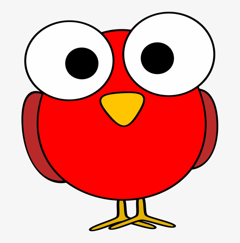 Bird Owl Eye Animal Silhouettes Youtube - Red Cartoon Bird, transparent png