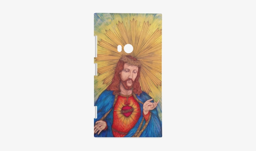 Sacred Heart Of Jesus Christ Drawing Hard Case For - Canvas, transparent png