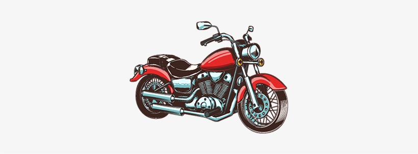 Hand-drawn Vintage Motorcycle - Motorrad Gezeichnet, transparent png
