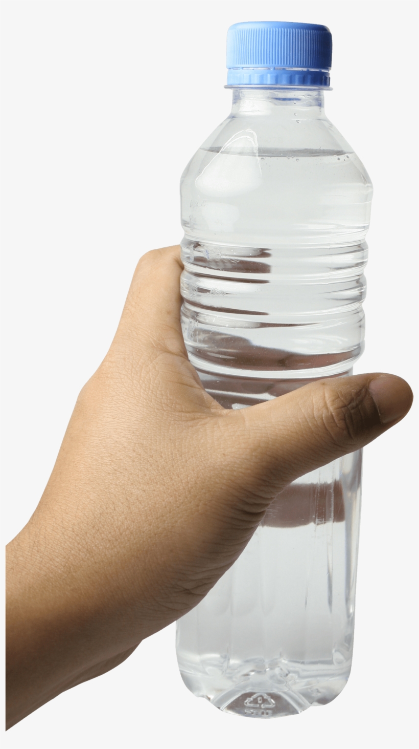 Hand With Water Bottle Png Transparent Image - Water Bottle Png Transparent, transparent png