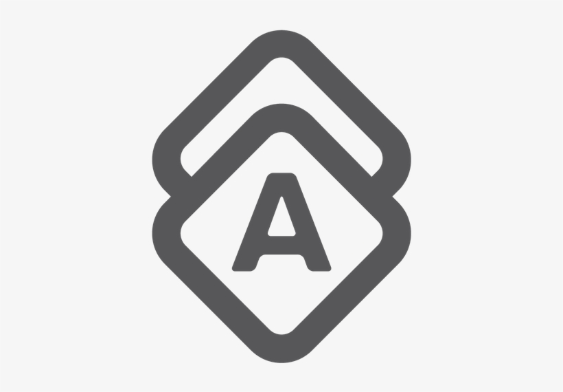 Aa Logo Grey Trans Aa Square Logo Trans - Sign, transparent png