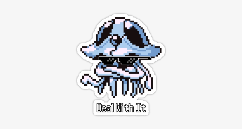 Deal With It " Stickers By - Tentacruel Gen 1 Sprite, transparent png