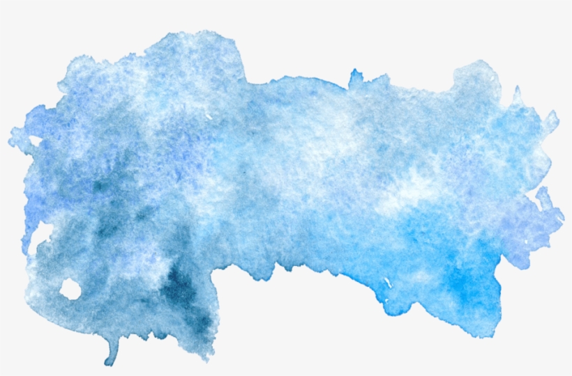 Clip Art Freeuse Blue Paper Watercolor Painting Transprent - Blue Watercolor Stain Png, transparent png