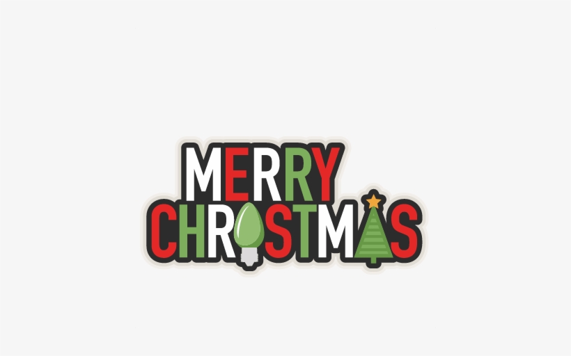 Merry Christmas Phrase Svg Scrapbook Cut File Cute - Svg Silhouette Merry Christmas, transparent png