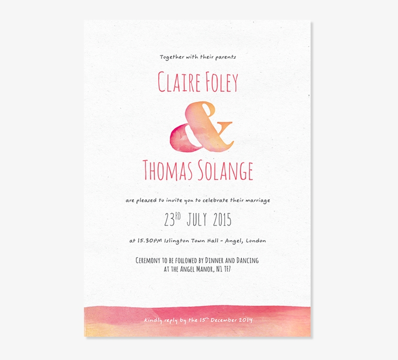 Custom And Unique Wedding Invitations And Save The - Blood Orange, transparent png