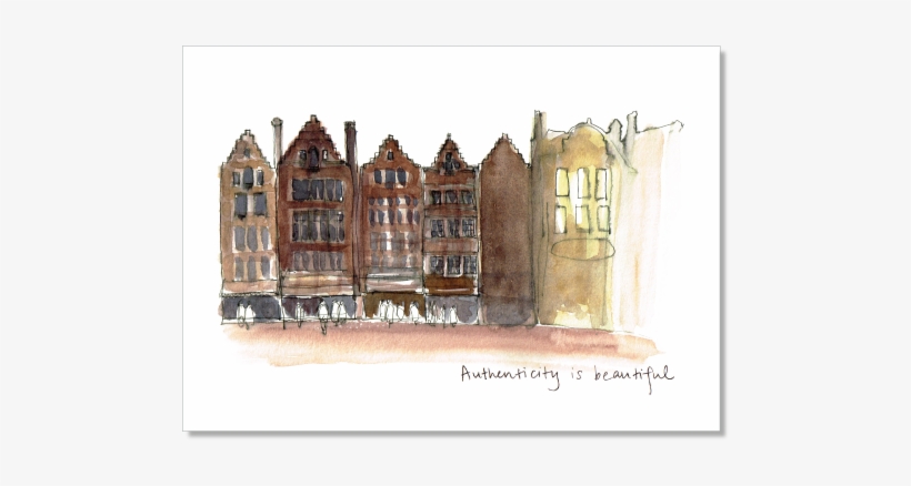 Authenticity Is Beautiful Archival Quality Print - Greeting Card, transparent png
