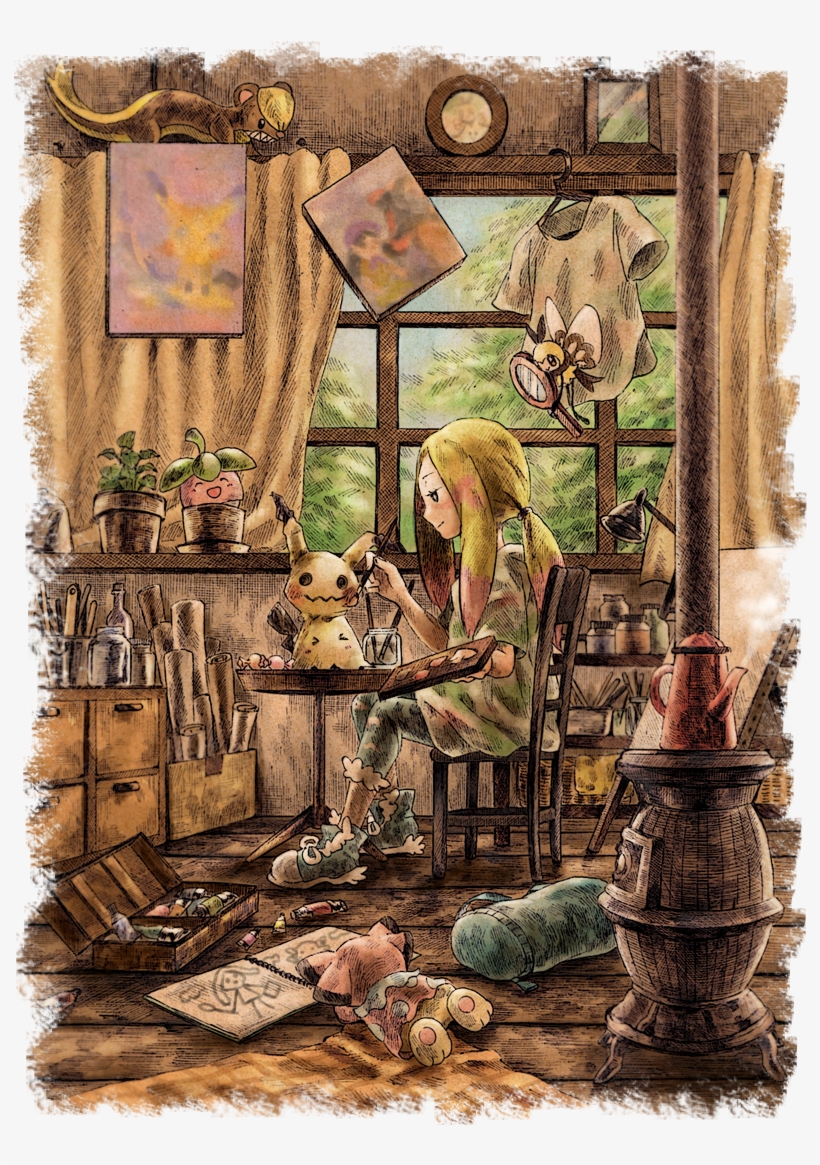 Trainer With Mimikyu Pokemon Alola, Pikachu, Pokemon - Pokémon Sun And Moon, transparent png