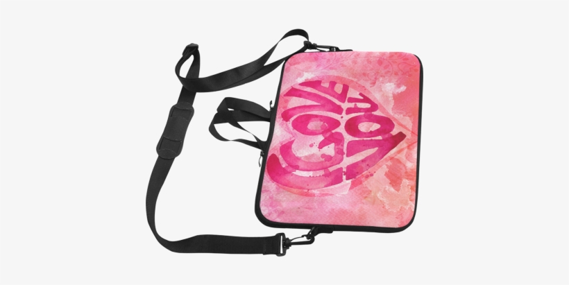 I Love You Watercolor Laptop Handbags 17" - Interestprint Basketball Sports Shoulder Strap Computer, transparent png