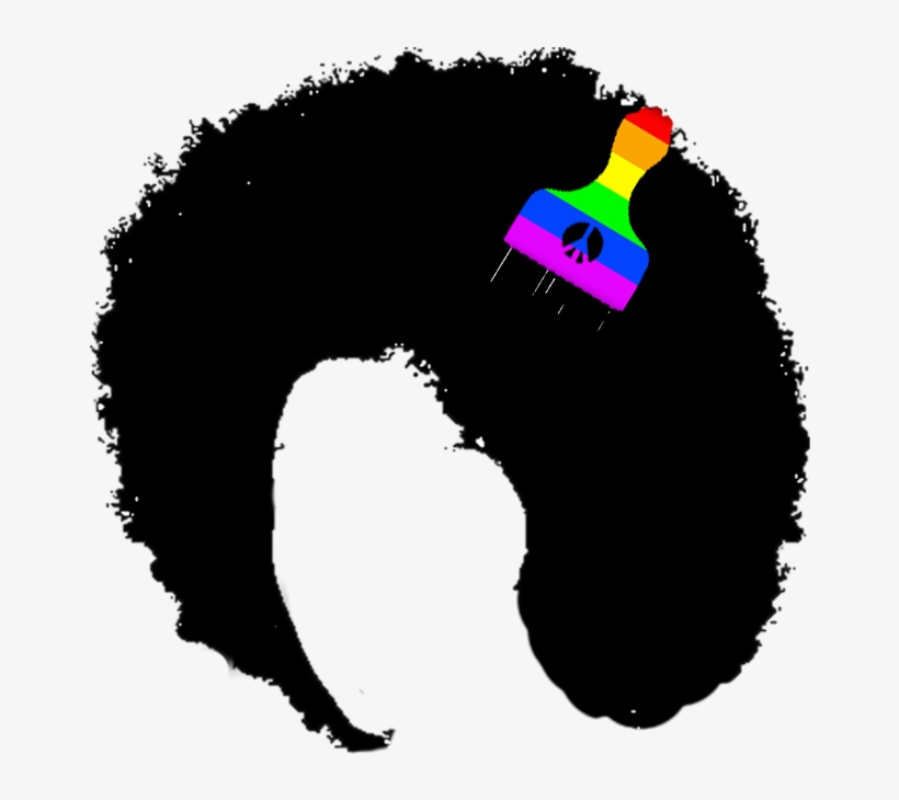 Afro Hair Png Clipart - Silhueta Afro Png, transparent png