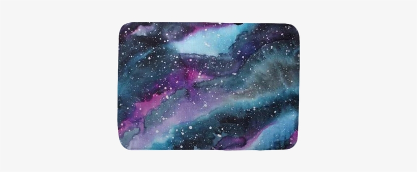 Watercolor Galaxy Illustration - Seamless Galaxy Pattern, transparent png