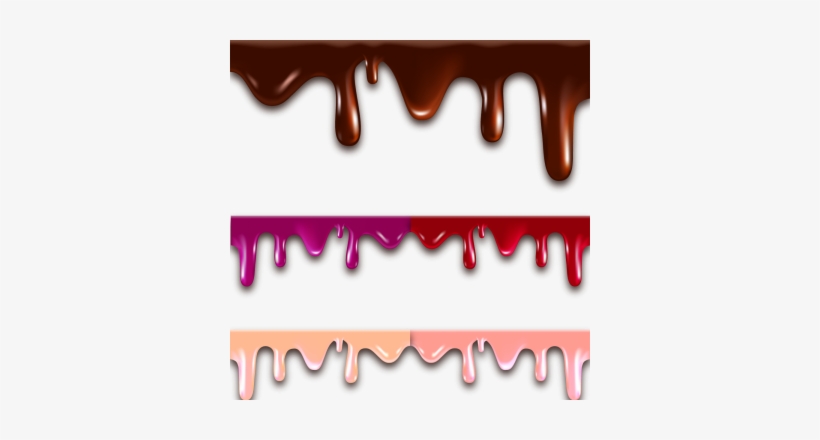 Melted Flowing Chocolate Drips Border, Background, - Derretido Png, transparent png