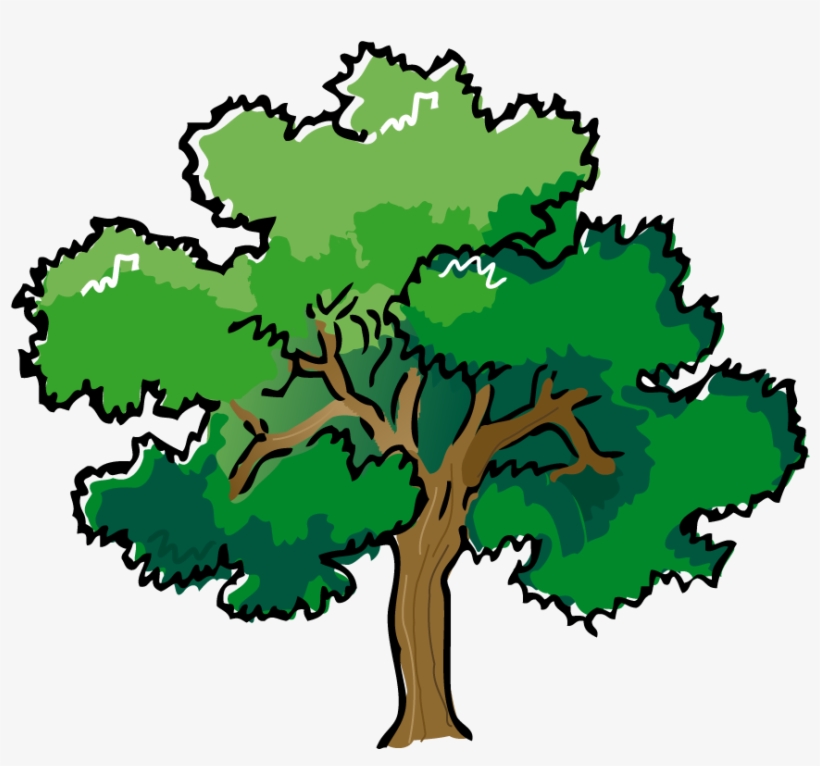 Wood Clipart Forrest - Tree In Forest Clipart, transparent png