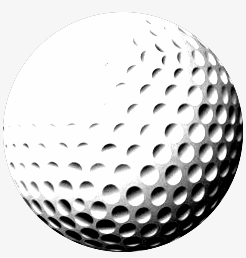 Golf Ball Transparent Background Png - Golf Ball Black And White, transparent png