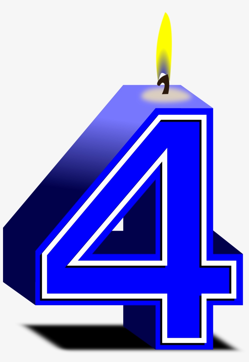 Birthday Candles Png Photo - 4 Birthday Candle Png, transparent png