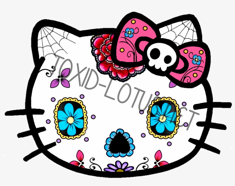 Net » Hello Kitty Sugar Skull & Zombie - Hello Kitty Iphone X, transparent png