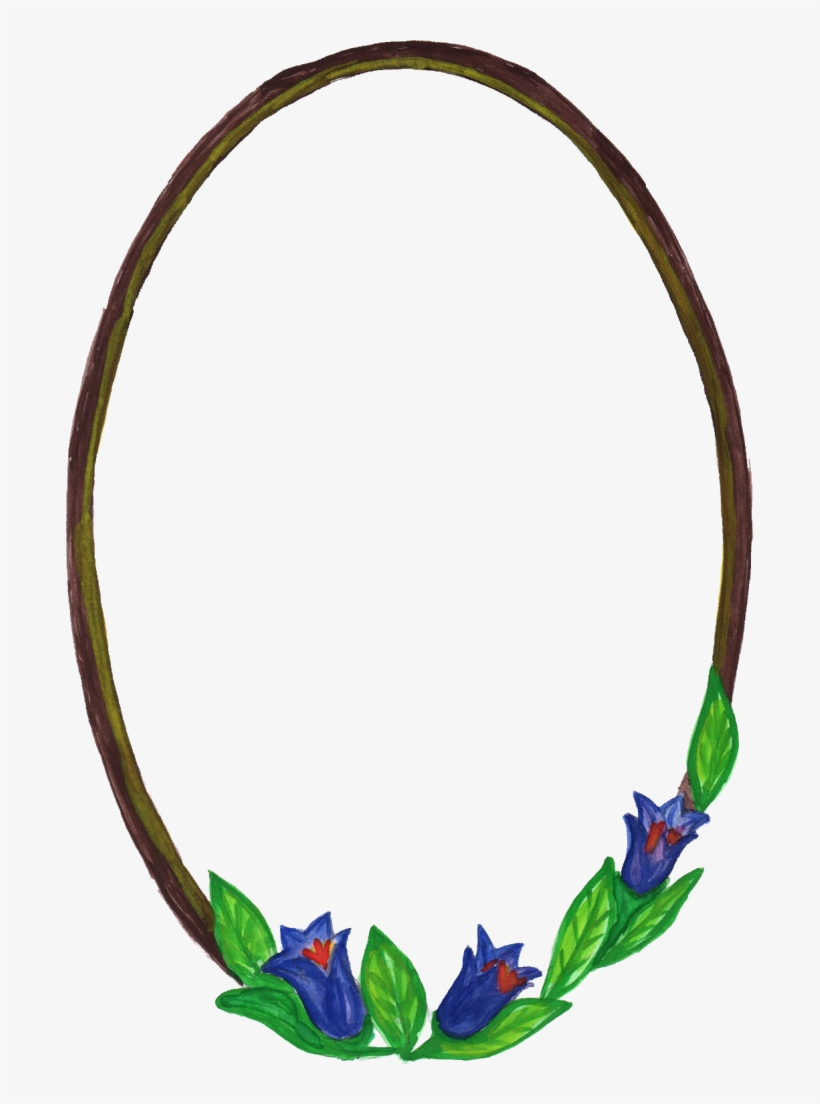 Png File Size - Frame With Flower Png, transparent png