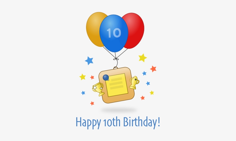 Happy 10th Birthday Transparent Image - Happy 10th Birthday Christian, transparent png