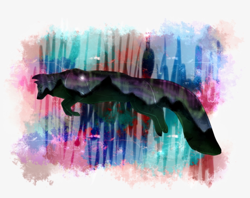 Pastels Drawing Northern Lights - Drawing, transparent png