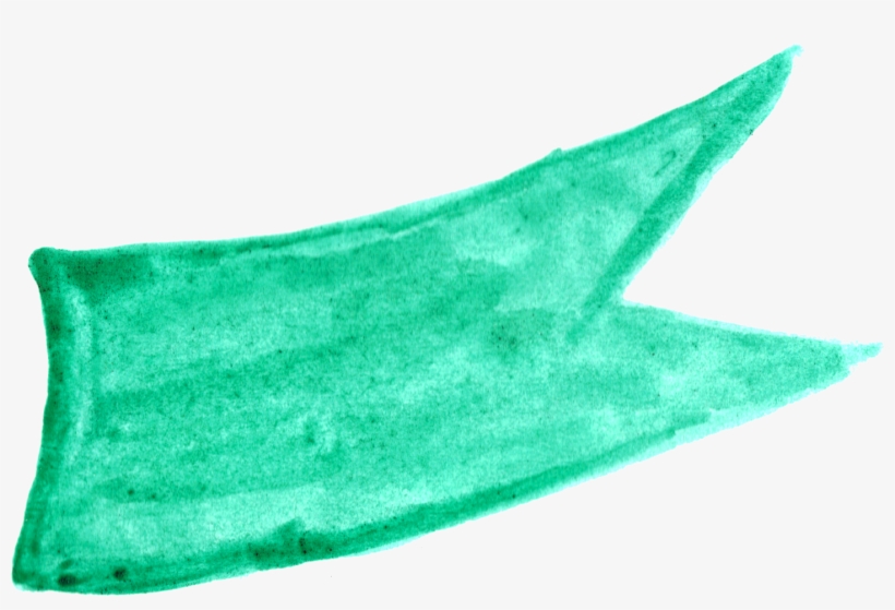 Free Download - Watercolor Banner Green Png, transparent png