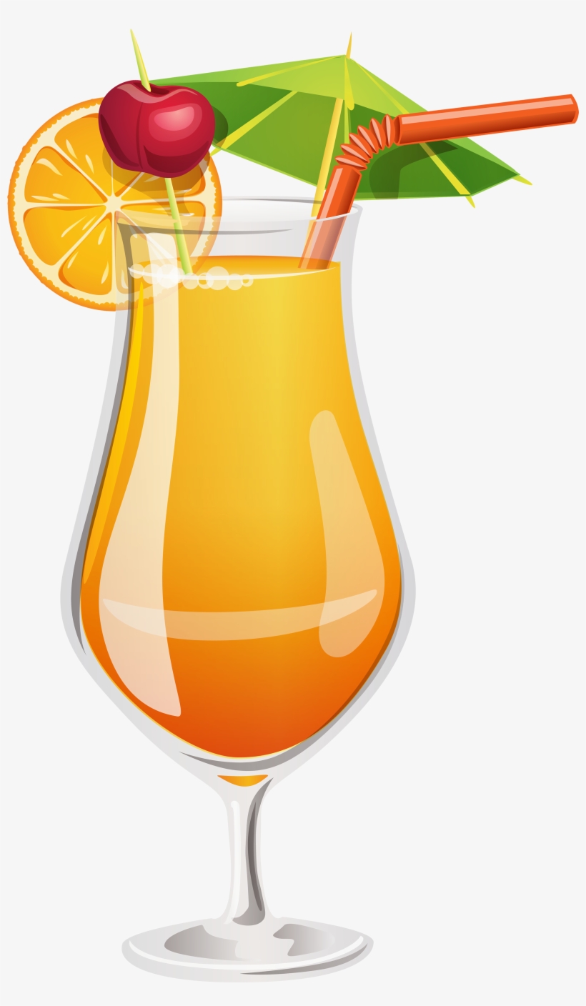 Orange Cocktail Png Clipart - Tequila Sunrise Clip Art, transparent png