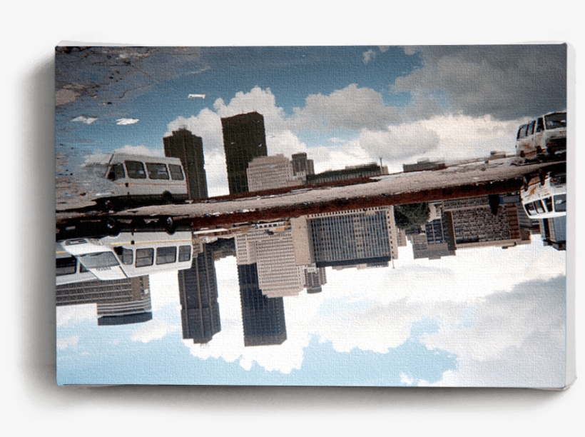 Canvas Print Skyline Reflection - Skyline, transparent png