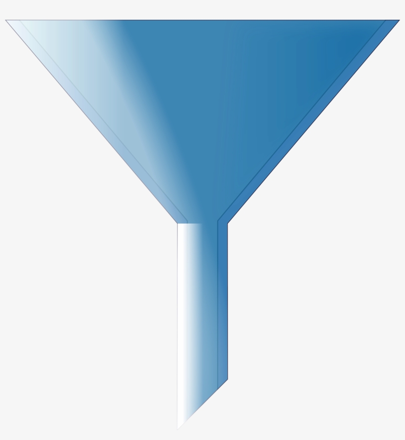Funnel Blue Cone Cipher Transparent Image - Funnel Clipart, transparent png