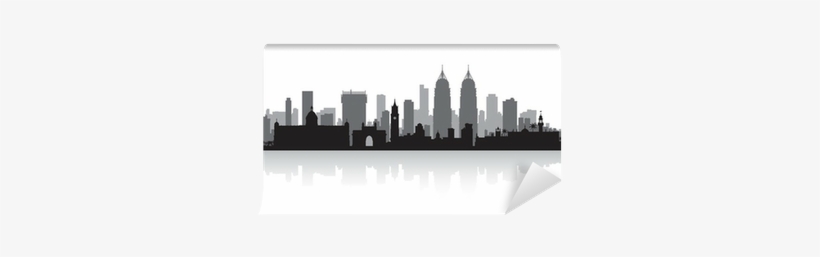 Cityscape Silhouette Png Download - Mumbai City Skyline Vector, transparent png