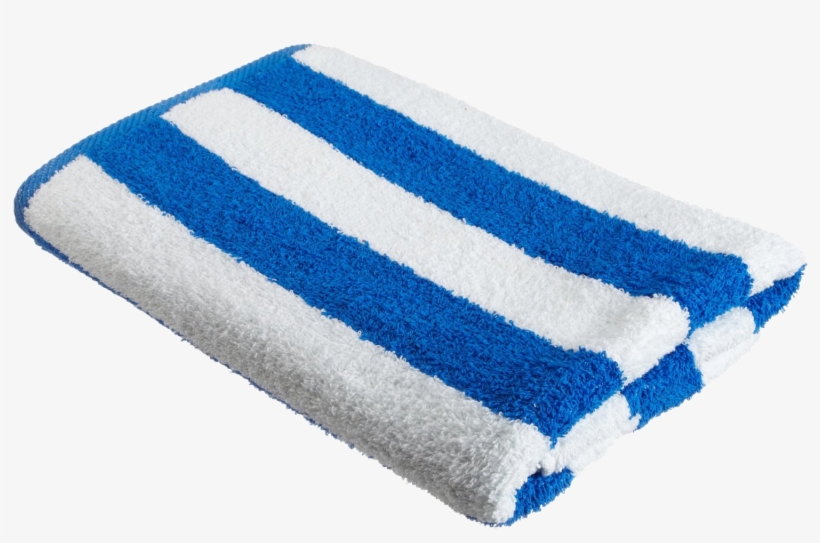 Adonis™ Premium Cabana Stripe Beach Towel In Blue, - Blue And White Towel, transparent png
