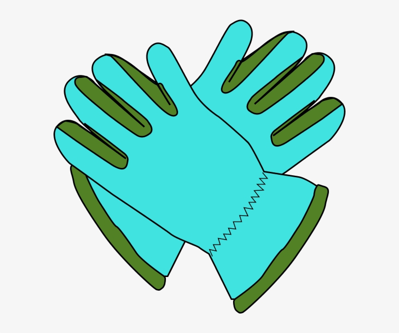 Gloves Snow Clipart - Clip Art Garden Gloves, transparent png