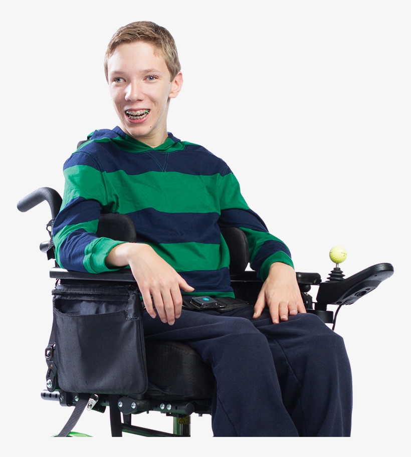 Teen With Cerebral Palsy Lives Life To The Fullest, - Sitting, transparent png