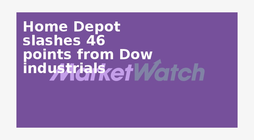 Home Depot Slashes 46 Points From Dow Industrials - Atheismus, transparent png