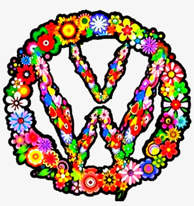 Vw Flower Volkswagen Logo Boxed Metal Extreme High - Volkswagen Flower Logo, transparent png