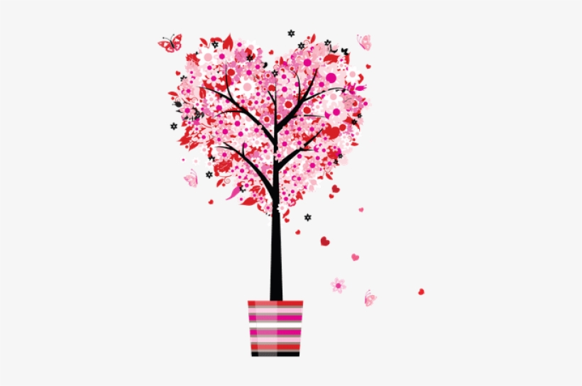 Mothers Day Heart Tree, transparent png