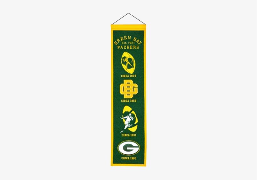 Winning Streak Green Bay Packers Heritage Banner-7587, transparent png