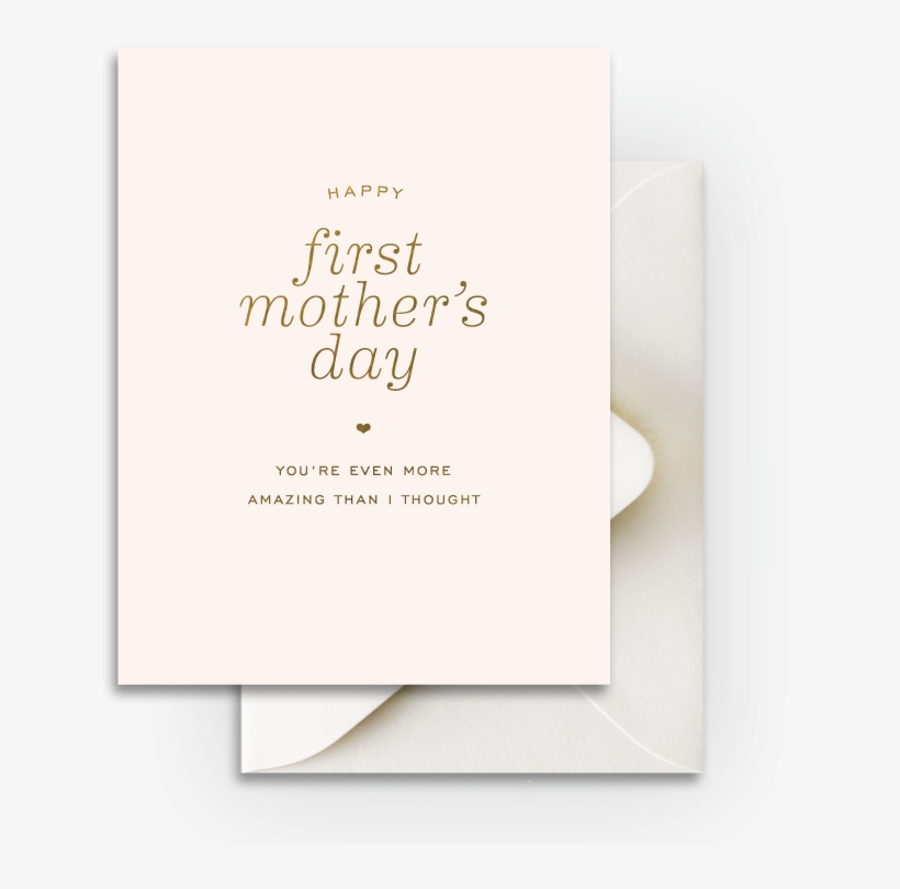 First Mother's Day Card By Smitten On Paper - Bridal Shower, transparent png