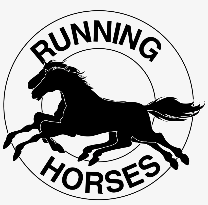 Running Horses Logo Design - Horse, transparent png