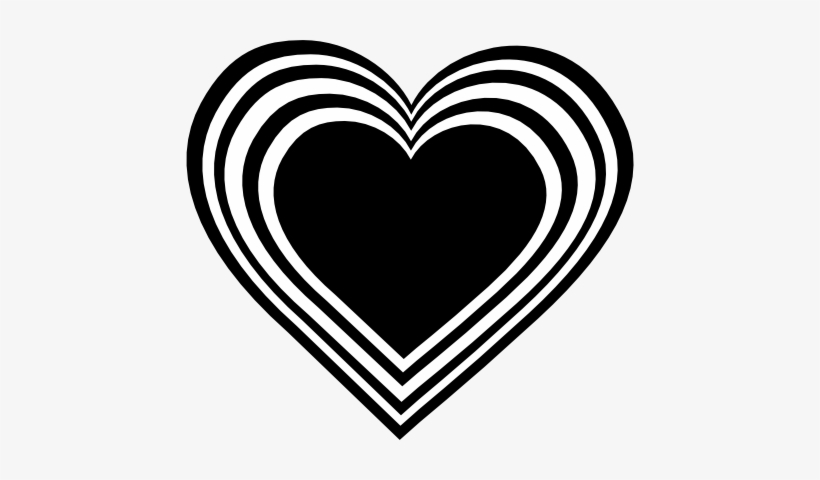 Black And White Heart Images - White And Black Heart Png, transparent png