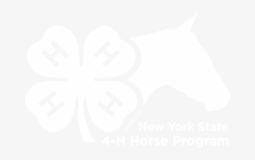 Nys 4-h Horse Program Logo, White, Png - Custom Memo Board - Clover Shape Wipe Off Board, transparent png