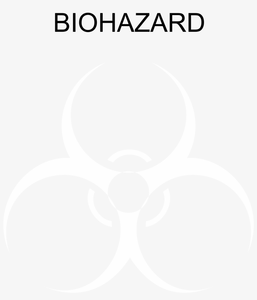 Biohazard Logo Black And White - バザー ポスター, transparent png