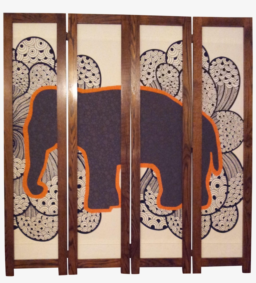 "elephant In The Room" White Divider On Chairish - Black And White Pattern Ikea, transparent png