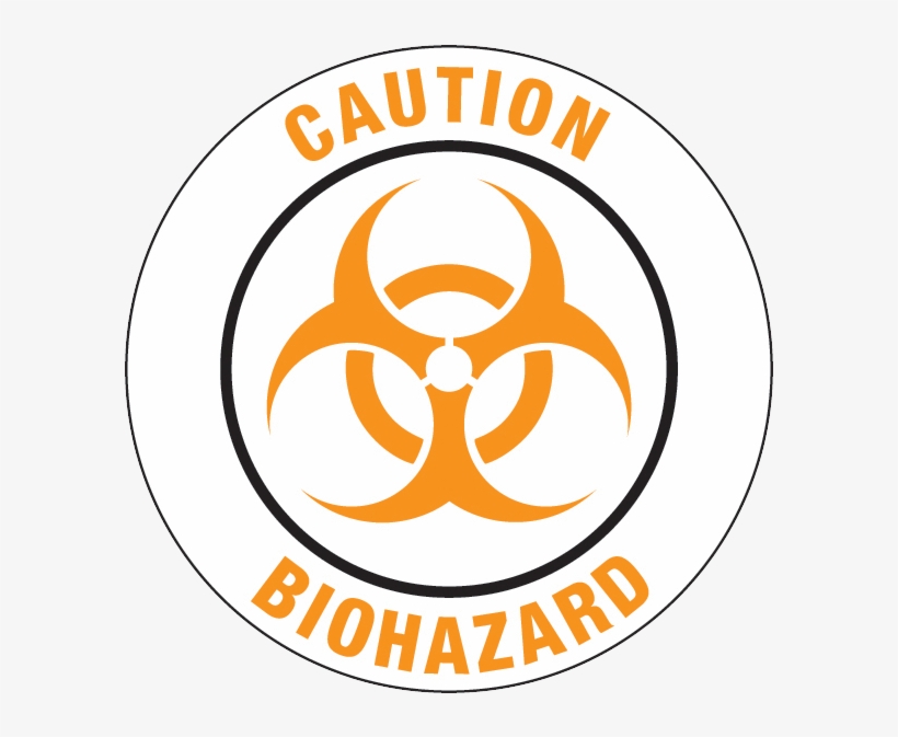 Caution Biohazard Floor Graphic - Biological Hazards In Hospital, transparent png