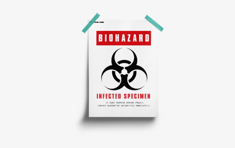 Place This Poster Or Gift This Poster To An Infected - Biohazard Symbol, transparent png