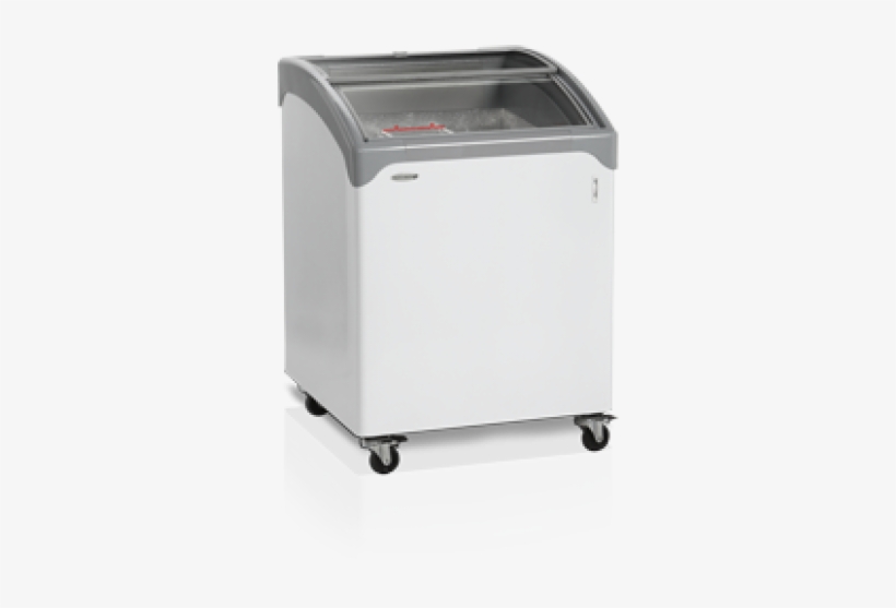 Tefcold Nic100 Curved Glass Lid Chest Freezer, transparent png