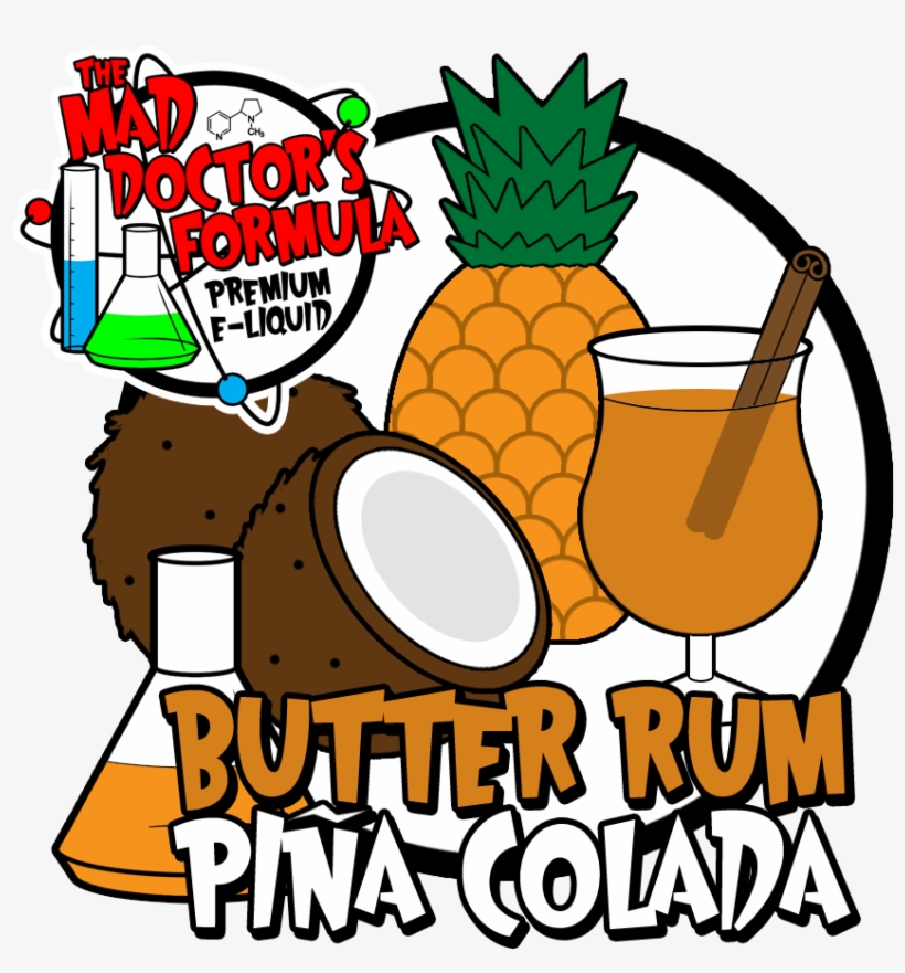 Butter Rum Piña - Pina Colada Logo Png, transparent png