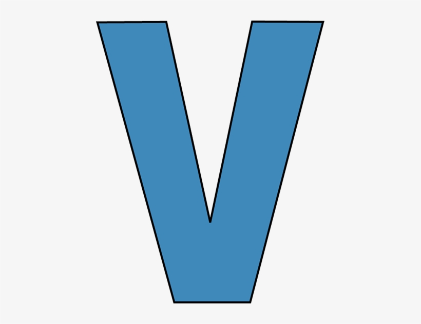 Letter V Clipart, transparent png