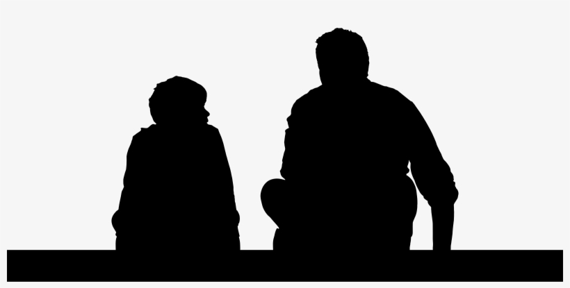 This Free Icons Png Design Of Father And Son Sitting, transparent png